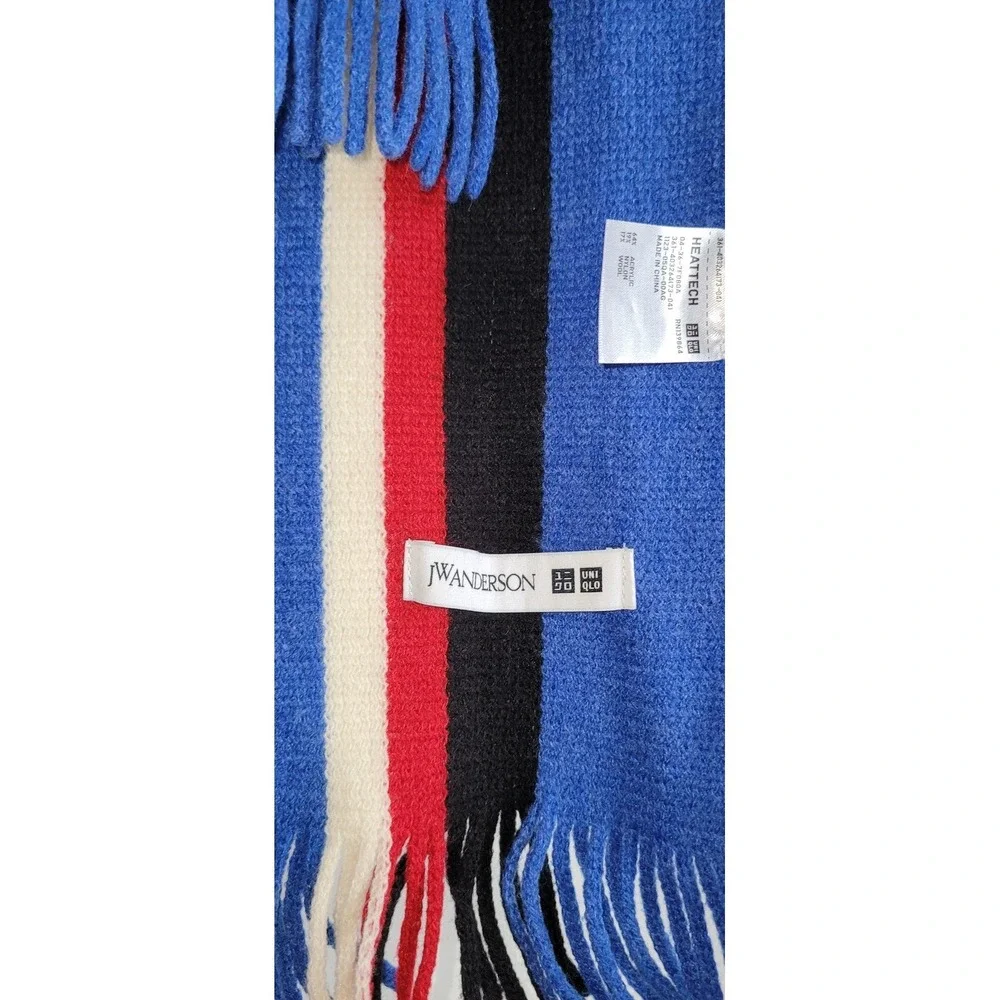 UNIQLO x J.W. Anderson Unisex Blue White‎ Red Black Striped Scarf